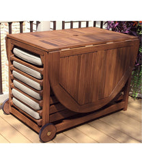 L.L.Bean Eucalyptus Storage 7-Piece Dining Set HOME GOODS