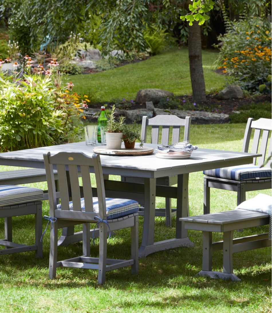 L.L.Bean Casco Bay Cushion for All-Weather Armless/Folding Chair, Stripe HOME GOODS