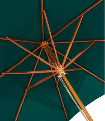 L.L.Bean Sunbrella Market Umbrella, Wood HOME GOODS
