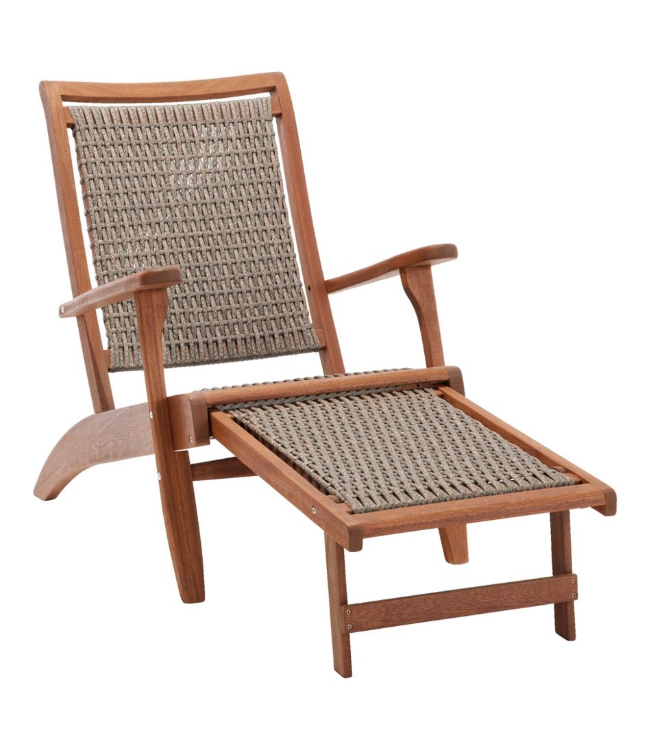 L.L.Bean Wicker Eucalyptus Lounger HOME GOODS