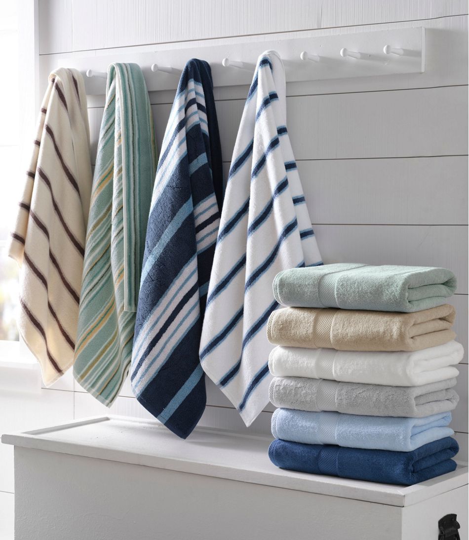 L.L.Bean Premium Cotton Towels, Stripe HOME GOODS