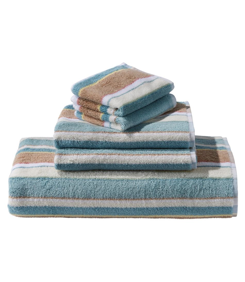 L.L.Bean Bean's Organic Cotton Towel, Stripe HOME GOODS