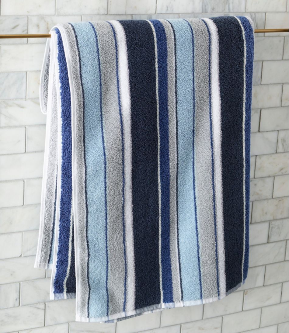 L.L.Bean Bean's Organic Cotton Towel, Stripe HOME GOODS
