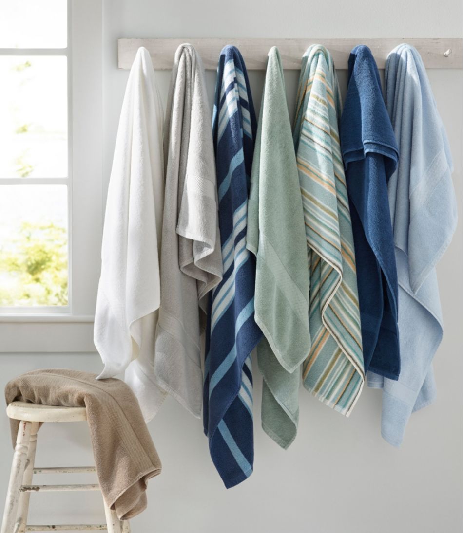 L.L.Bean Premium Cotton Towel Set, Stripe HOME GOODS