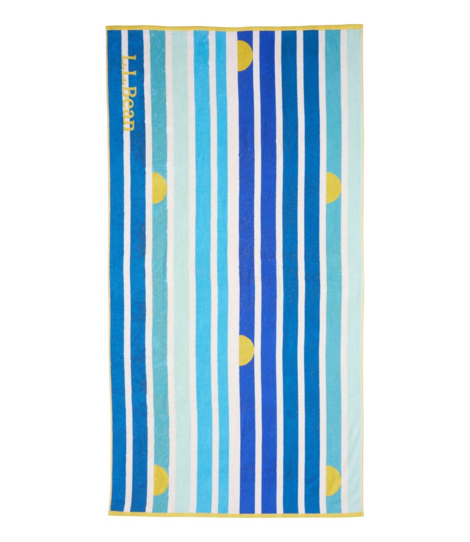 L.L.Bean Seaside Beach Towel, Seaside Stripe HOME GOODS