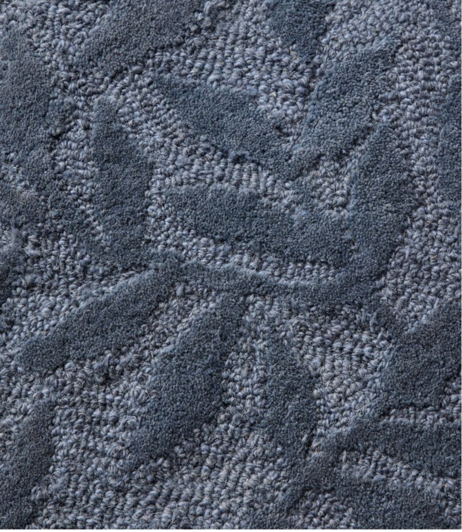 L.L.Bean Wool Hearth Rug, Crescent, Leaf HOME GOODS