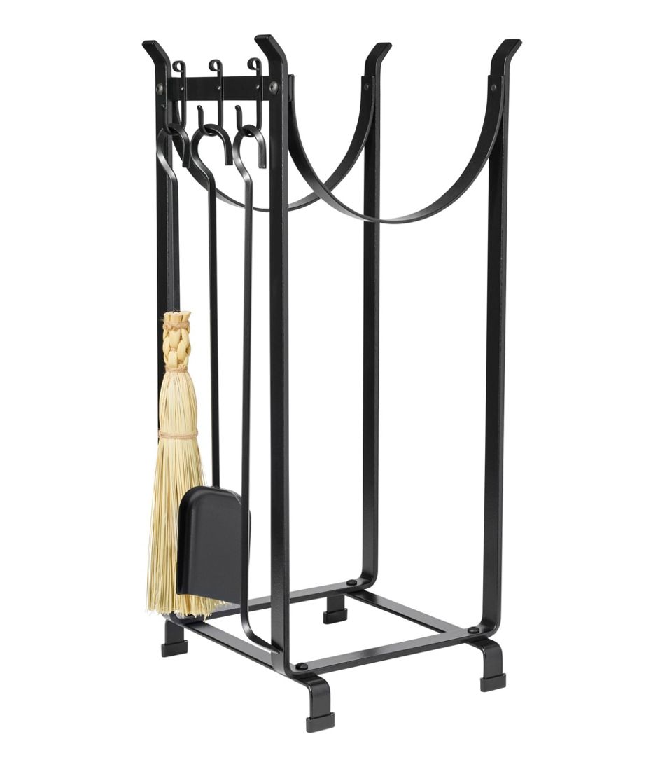 L.L.Bean Hearthside Wood Rack With Tools HOME GOODS