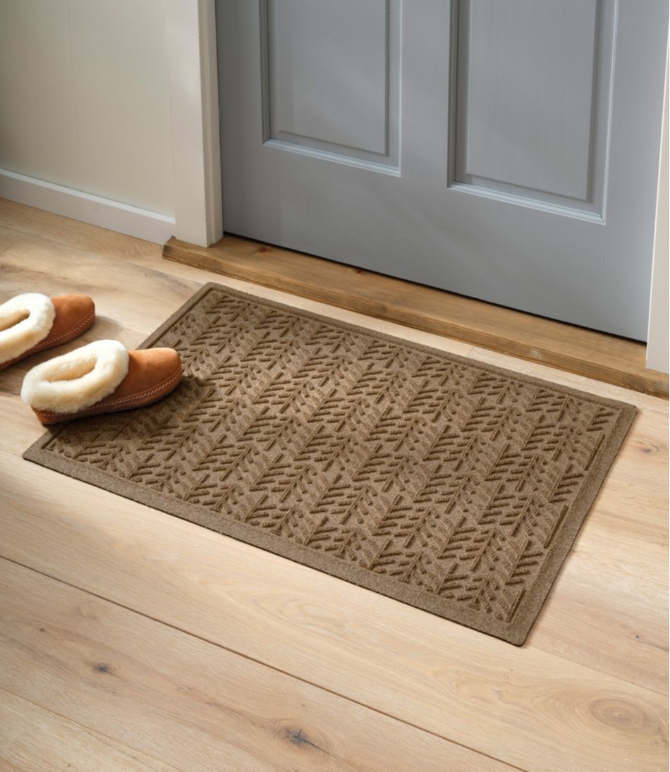 L.L.Bean Everyspace Recycled Waterhog Doormat, Trees HOME GOODS