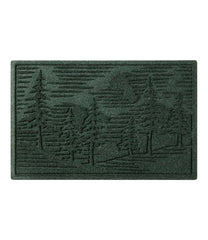 L.L.Bean Everyspace Recycled Waterhog Doormat, Pine Trees HOME GOODS