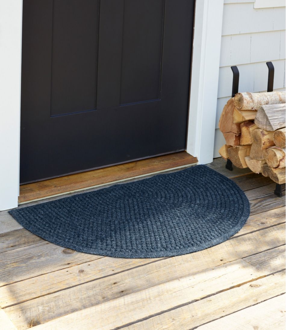 L.L.Bean Everyspace Recycled Waterhog Doormat, Half Round HOME GOODS