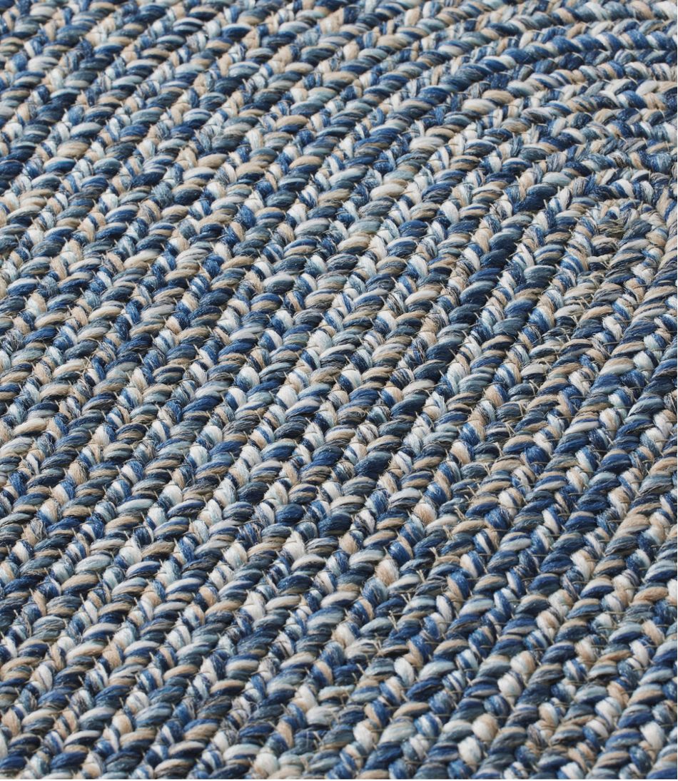 L.L.Bean All-Weather Braided Rug, Concentric Pattern Oval HOME GOODS