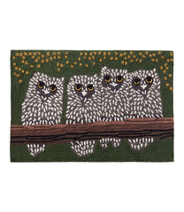 L.L.Bean Indoor/Outdoor Vacationland Rug, Owls HOME GOODS