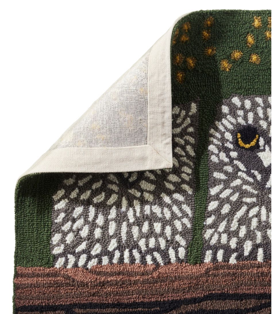 L.L.Bean Indoor/Outdoor Vacationland Rug, Owls HOME GOODS