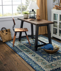 L.L.Bean Double Border Wool Hooked Rug HOME GOODS