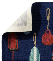 L.L.Bean Indoor/Outdoor Vacationland Rug, Buoys HOME GOODS