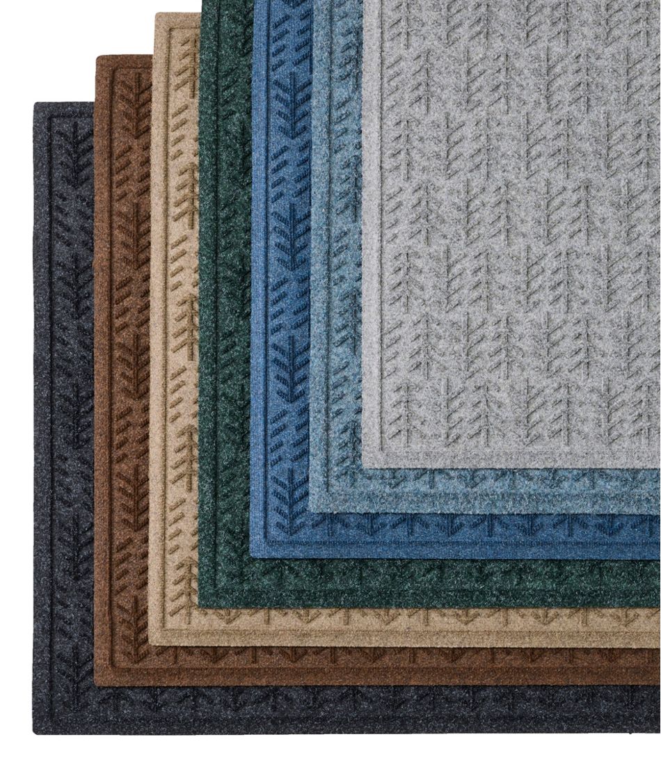 L.L.Bean Everyspace Recycled Waterhog Mat, Trees, 3' Wide HOME GOODS