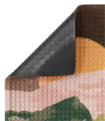 L.L.Bean Printed Recycled Waterhog Doormat, Sunset HOME GOODS