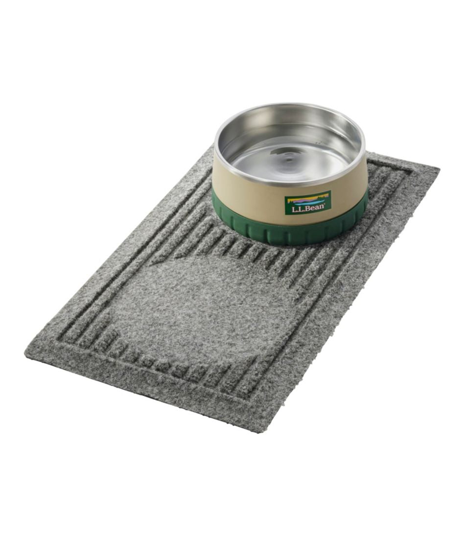 L.L.Bean Recycled Waterhog Dog Mat, Placemat, Rectangular HOME GOODS