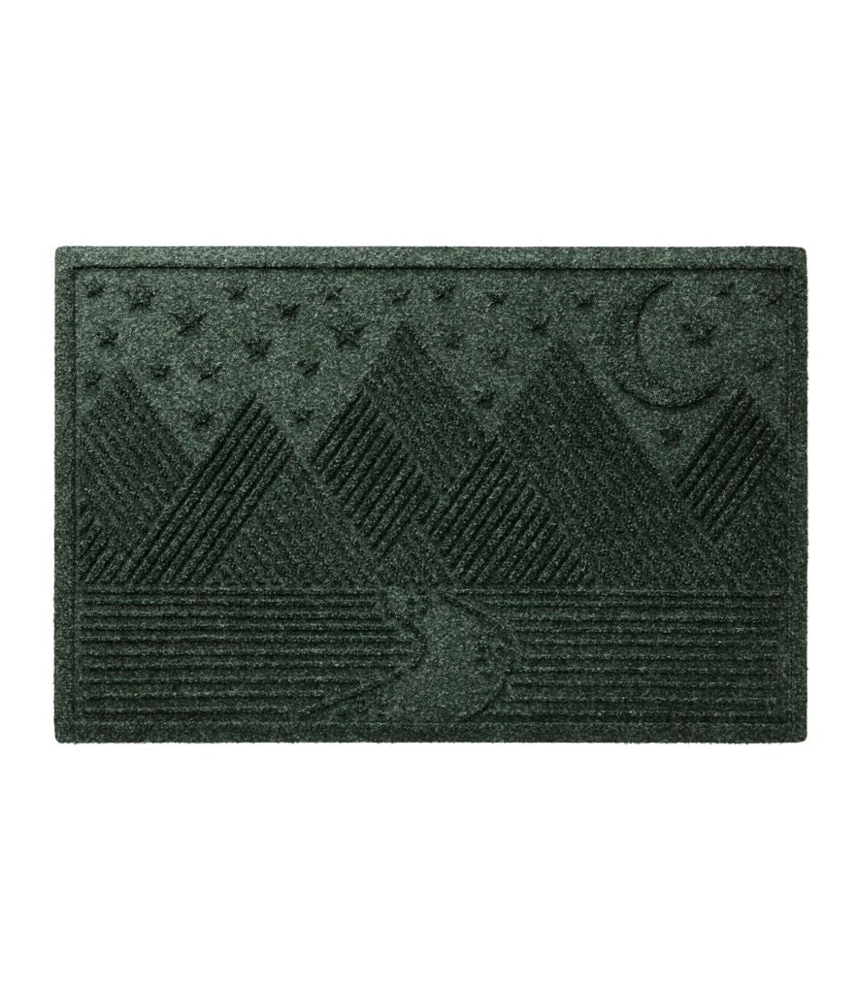 L.L.Bean Everyspace Recycled Waterhog Doormat, Twilight Mountain Range HOME GOODS