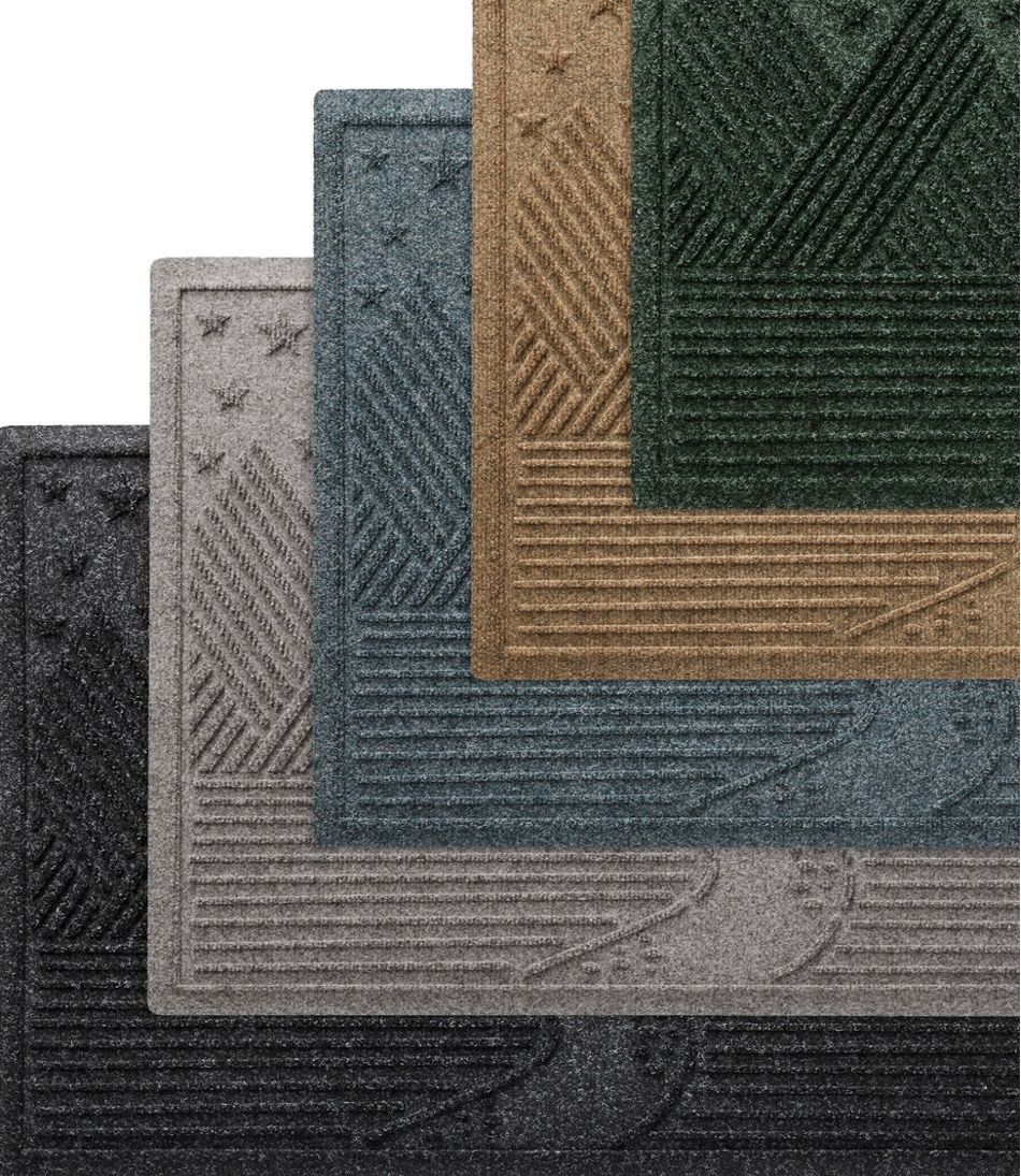 L.L.Bean Everyspace Recycled Waterhog Doormat, Twilight Mountain Range HOME GOODS