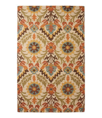 L.L.Bean Woodland Wool Hooked Rug HOME GOODS