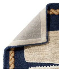 L.L.Bean Wool Hooked Novelty Runner, Whale HOME GOODS