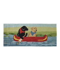 L.L.Bean Indoor/Outdoor Vacationland Runner, Dog Canoe HOME GOODS