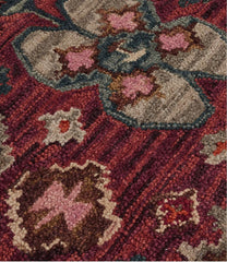 L.L.Bean Double Border Wool Hooked Runner, Sienna Multi HOME GOODS