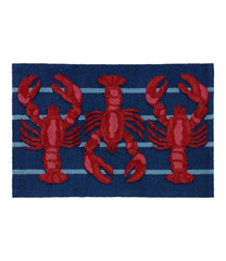 L.L.Bean Indoor/Outdoor Vacationland Rug, Lobsters HOME GOODS