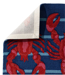 L.L.Bean Indoor/Outdoor Vacationland Rug, Lobsters HOME GOODS