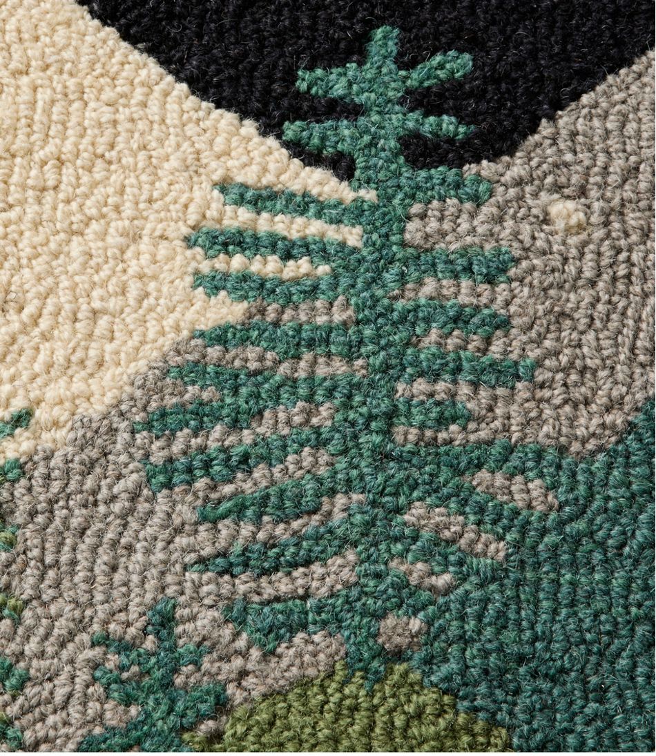 L.L.Bean Wool Hooked Runner, Winter Woods HOME GOODS