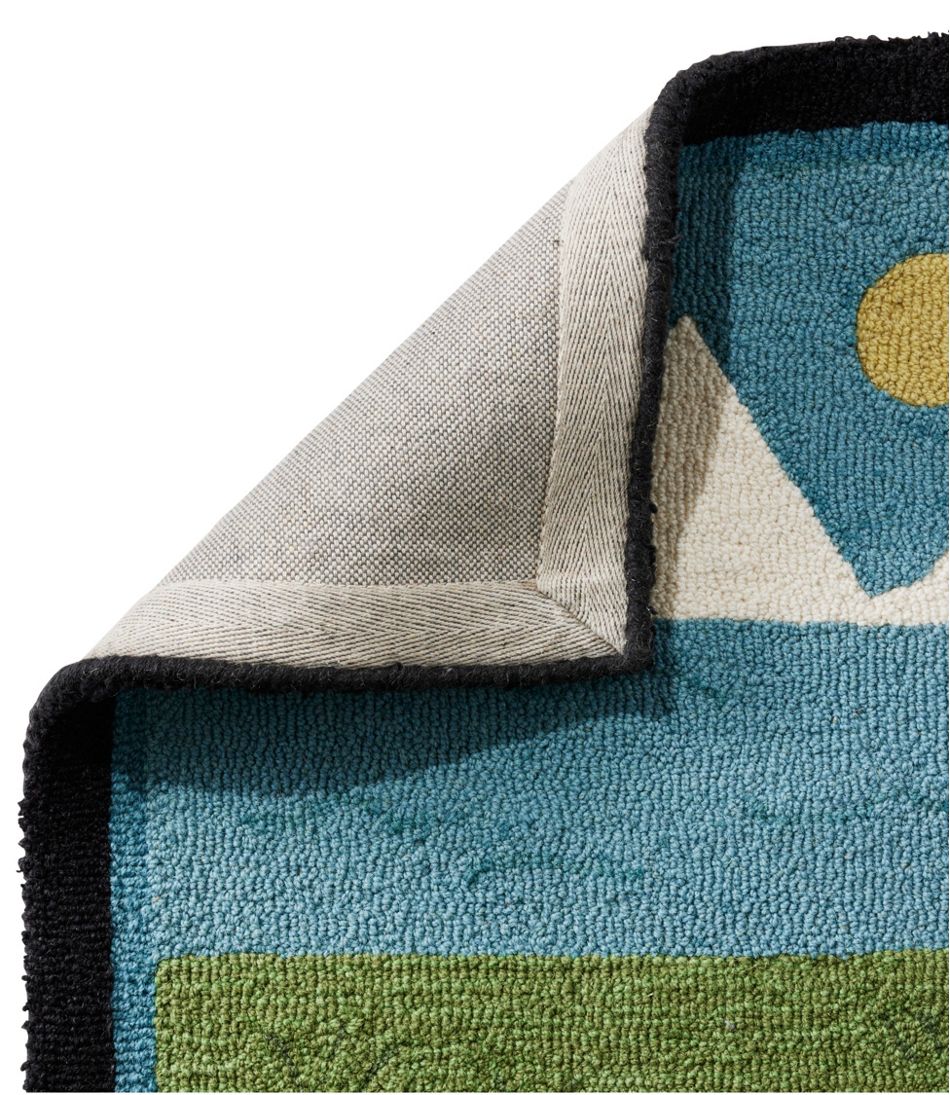 L.L.Bean Wool Hooked Novelty Runner, Lakeside Labs HOME GOODS