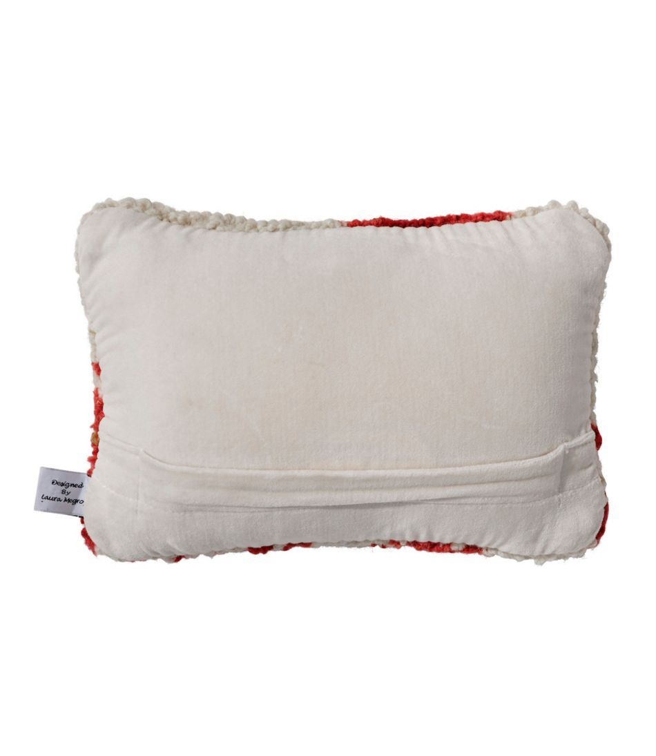 L.L.Bean Wool Hooked Throw Pillow, Lobster, 8" x 12" HOME GOODS