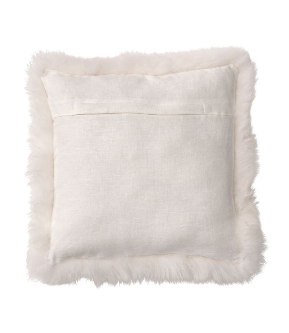 L.L.Bean Sheepskin Throw Pillow, 14" x 14" HOME GOODS