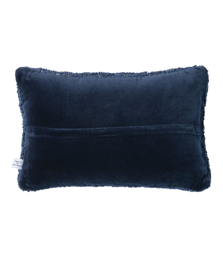 L.L.Bean Wool Hooked Throw Pillow, Whale, 12" x 18" HOME GOODS