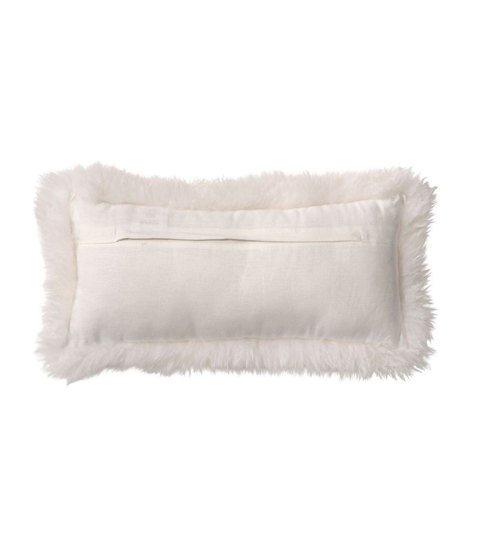 L.L.Bean Sheepskin Throw Pillow, 11" x 22" HOME GOODS