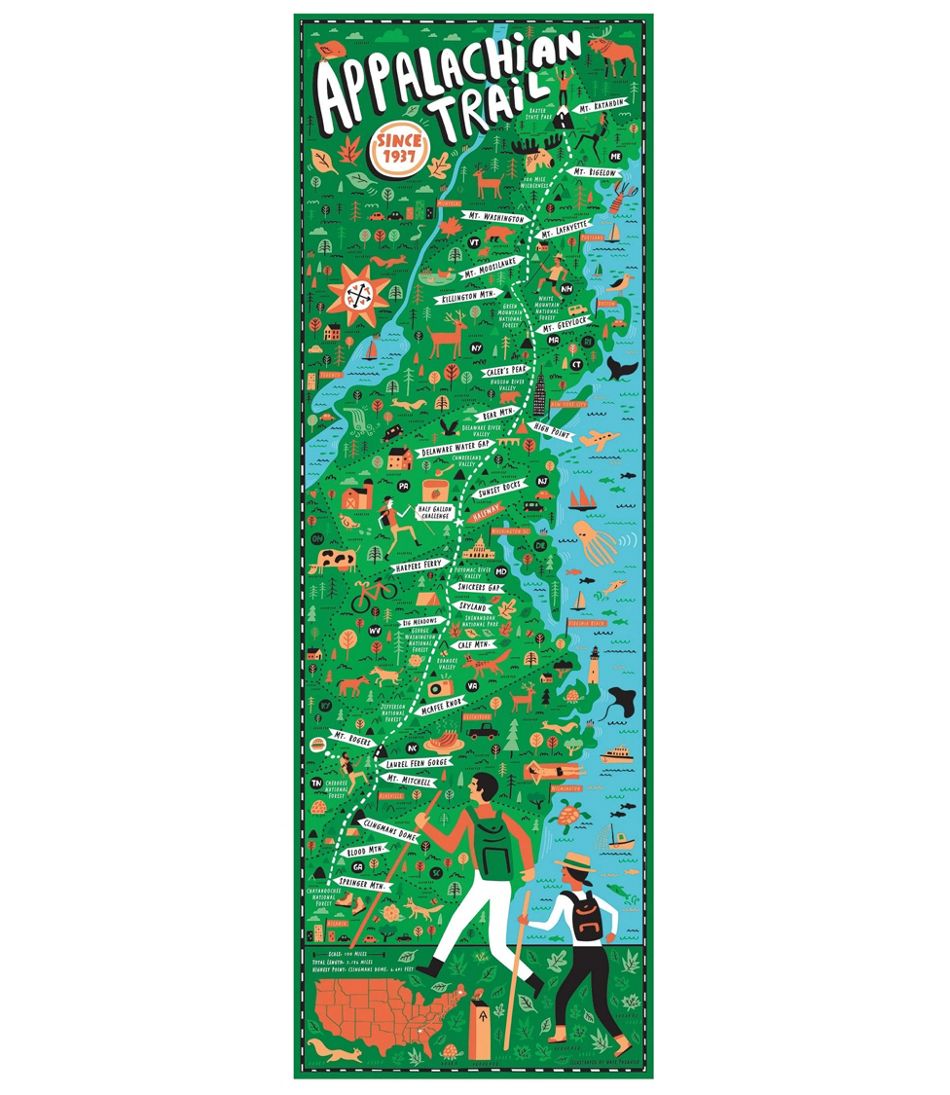 L.L.Bean Appalachian Trail Puzzle, 750 Pieces HOME GOODS