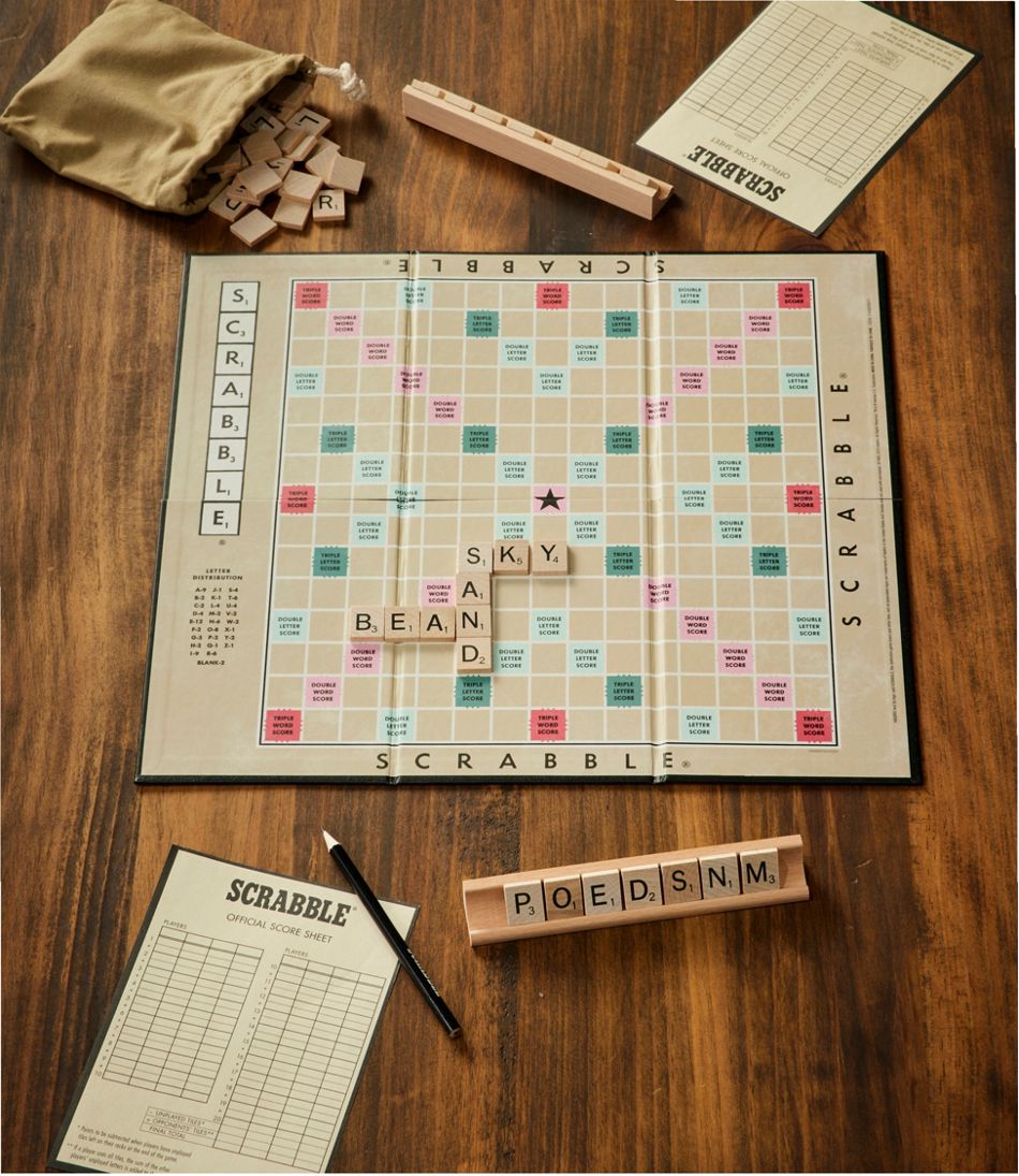 L.L.Bean Scrabble Vintage Bookshelf Game HOME GOODS