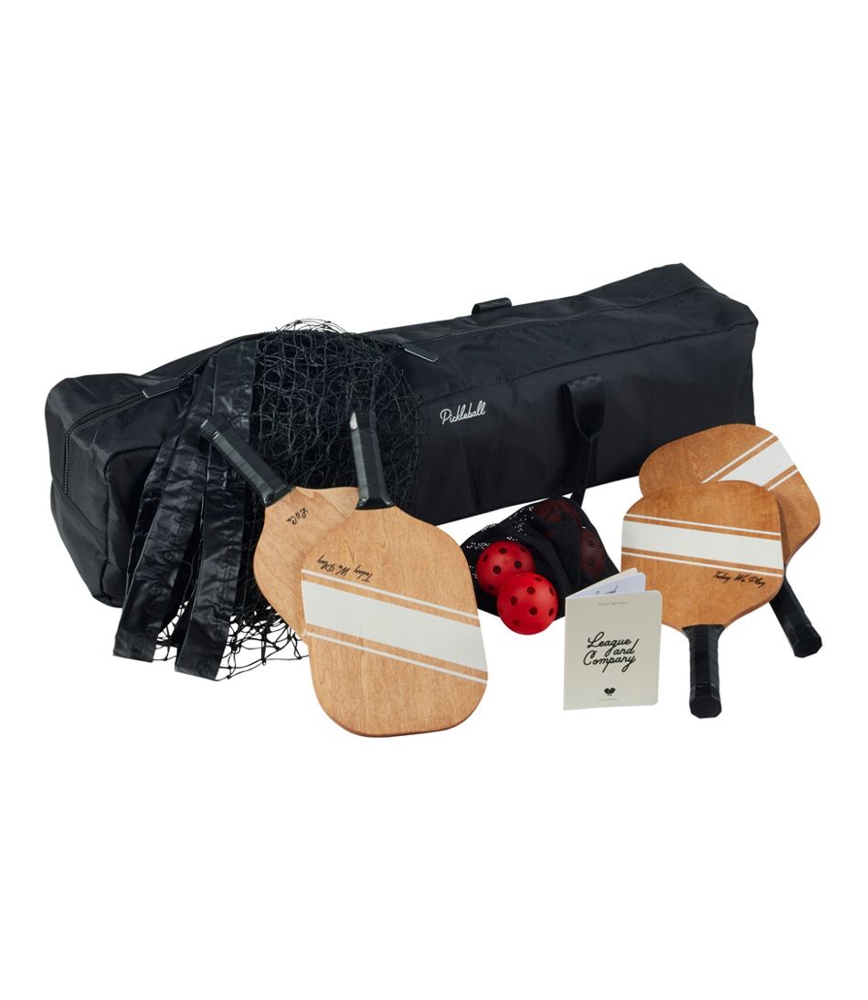 L.L.Bean League & Co. 4 Player Pickleball Set with Net HOME GOODS