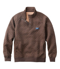 L.L.Bean Men's Bean's Quilted Sweatshirt, Mockneck, Print SALE