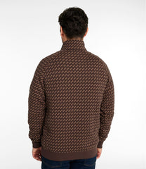 L.L.Bean Men's Bean's Quilted Sweatshirt, Mockneck, Print SALE