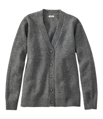 L.L.Bean Women's Bean's Classic Ragg Wool Sweater, Button-Front Cardigan SALE