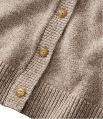 L.L.Bean Women's Bean's Classic Ragg Wool Sweater, Button-Front Cardigan SALE