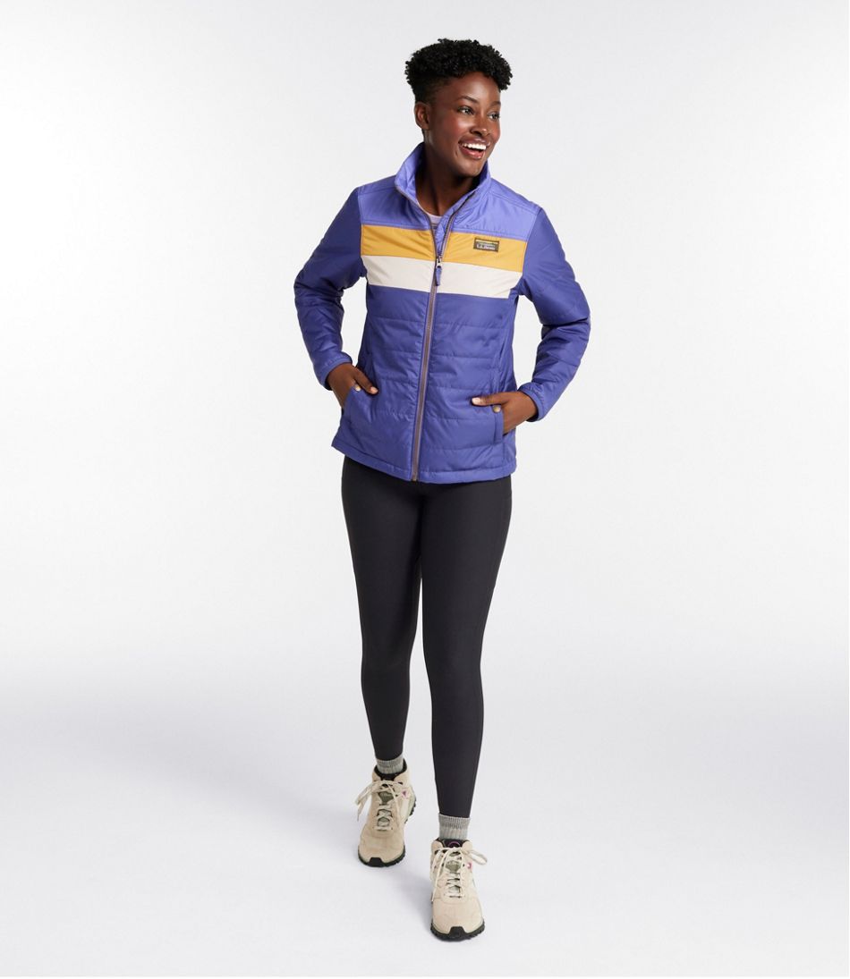 L.L.Bean Women's Mountain Classic Puffer Jacket, Colorblock SALE|OUTERWEAR
