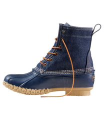 L.L.Bean Women's Bean Boots, 8" Denim Insulated Flannel-Lined SALE