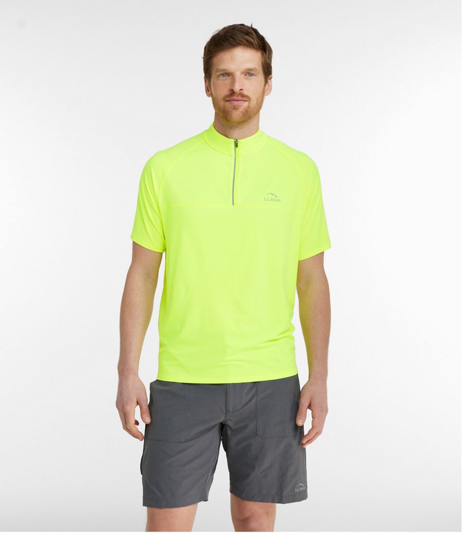 L.L.Bean Men's Comfort Cycling Jersey, Short-Sleeve SALE|CLOTHING