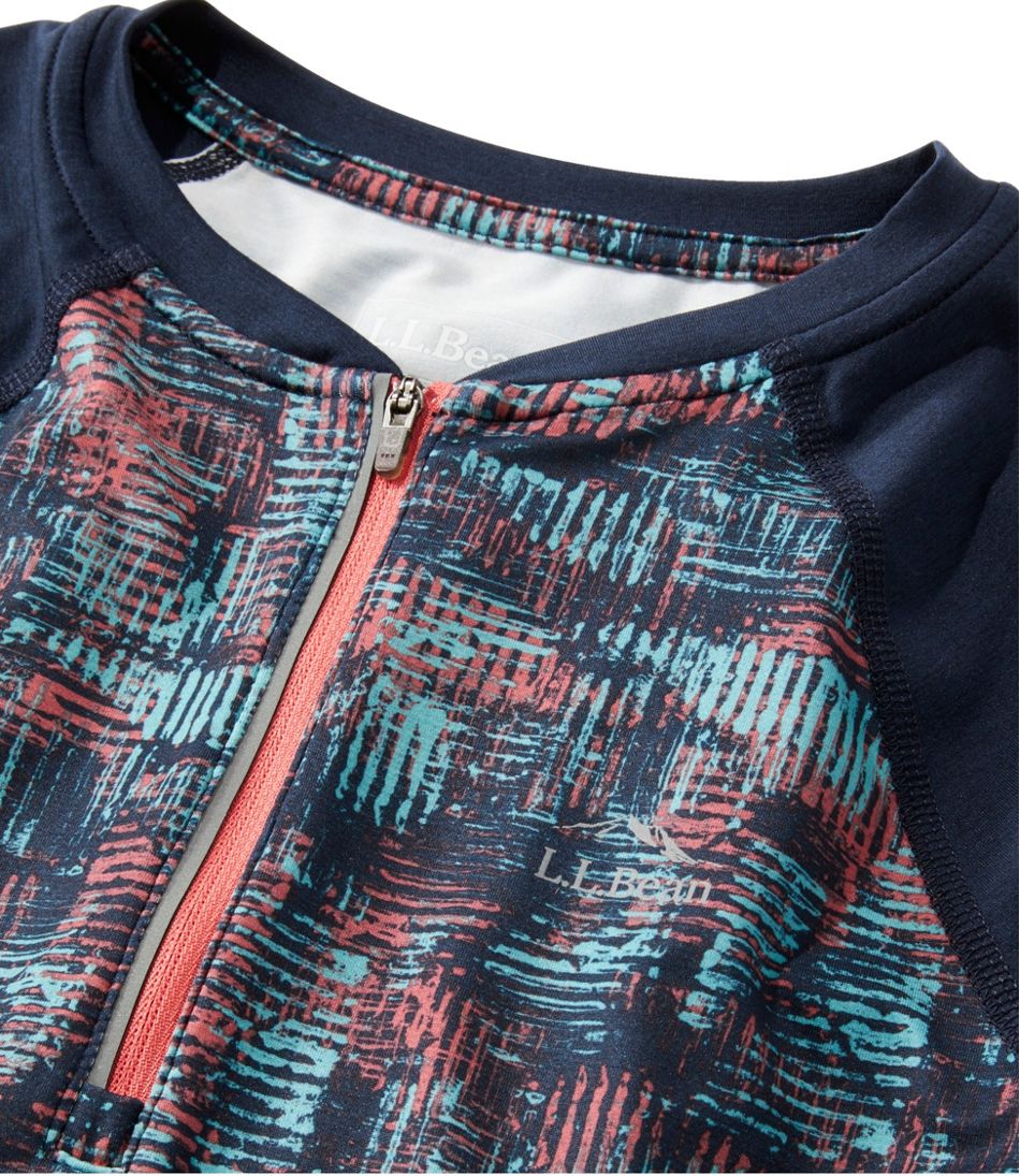L.L.Bean Women's Comfort Cycling Jersey Print Short-Sleeve SALE