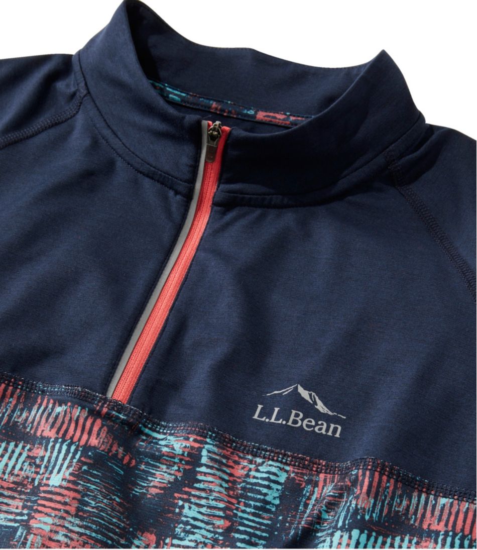 L.L.Bean Men's Comfort Cycling Jersey, Short-Sleeve Print SALE|CLOTHING
