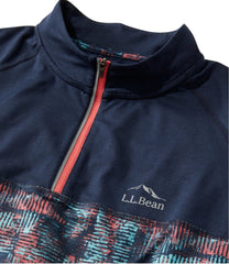L.L.Bean Men's Comfort Cycling Jersey, Short-Sleeve Print SALE|CLOTHING