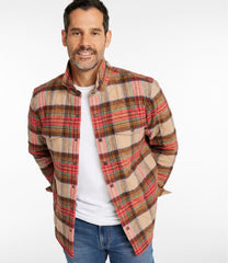 L.L.Bean Men's Quilted Scotch Plaid Flannel Shirt Jac SALE